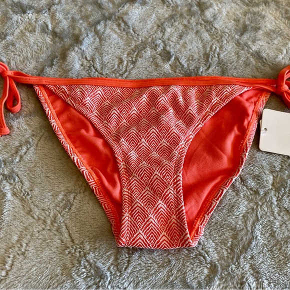 Body Glove Side Tie Sz S or L Orange 🍊 Print Bikini Bottom NWT - Picture 3 of 8